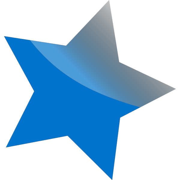 Blue Star  PNG Clip art