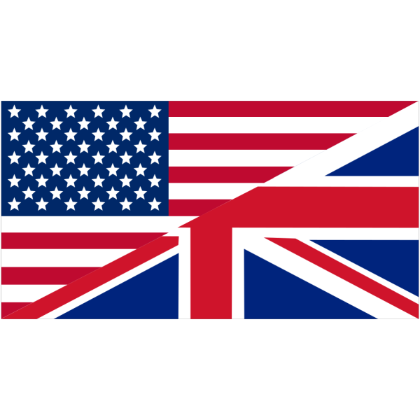 American And Union Jack Flag PNG Clip art
