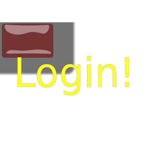 Red Rectangle Member Login Button PNG Clip art