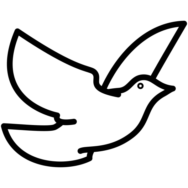 Flying Dove Silhouette PNG Clip art