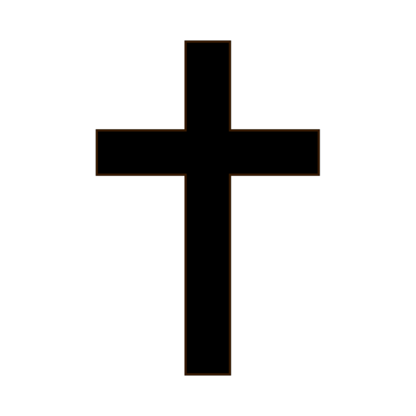 Simple Black Cross PNG Clip art
