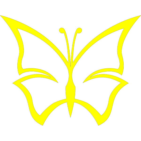 Yellow Butterfly PNG Clip art