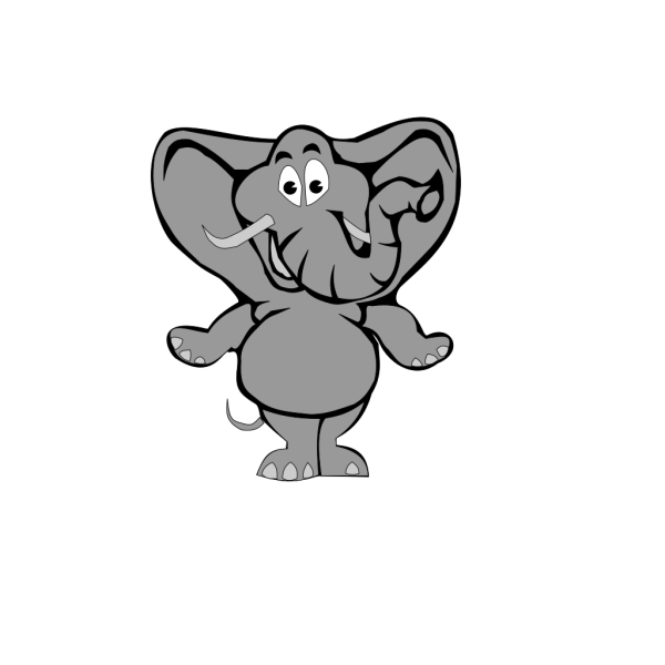 Comic Elephant PNG Clip art