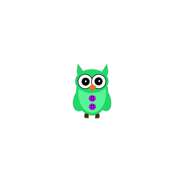Owl Button PNG Clip art