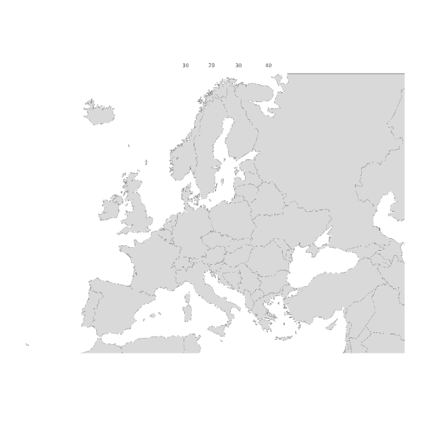Europe Map Dark Blue PNG Clip art