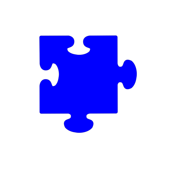 Blue Puzzle Piece PNG Clip art