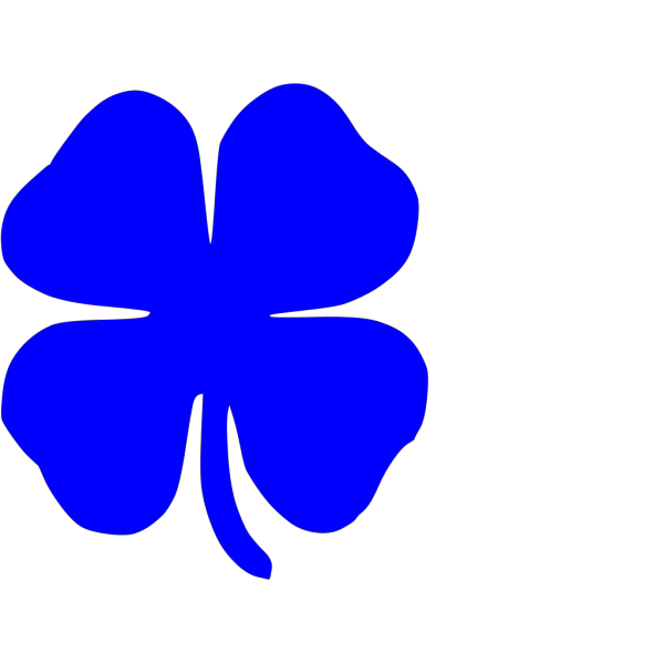 Blue Shamrock PNG Clip art