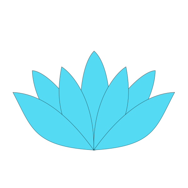 Navy Blue Lotus PNG Clip art