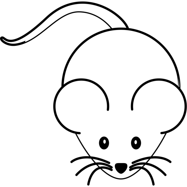 Black And White Mouse PNG Clip art