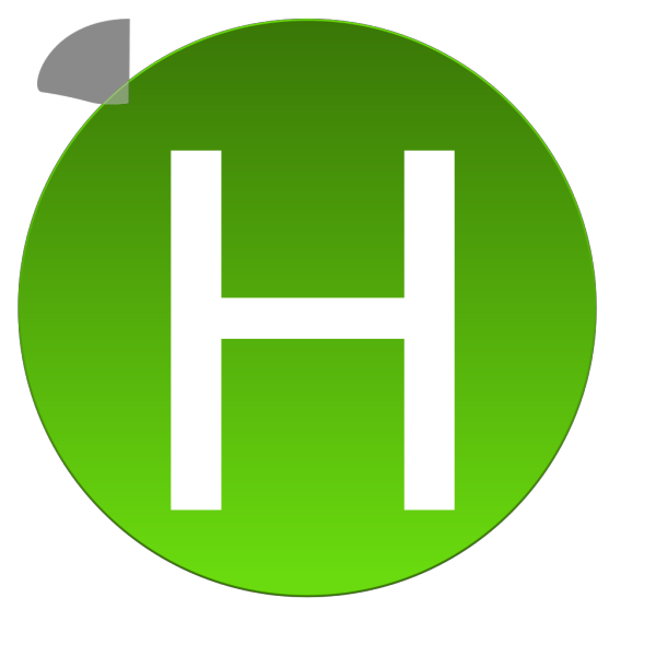 Green H PNG Clip art