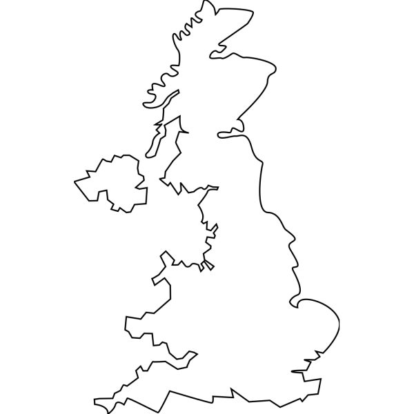 United Kingdom Outlined PNG images