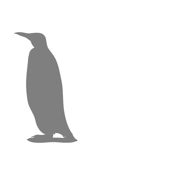 Penguin Shadow PNG Clip art
