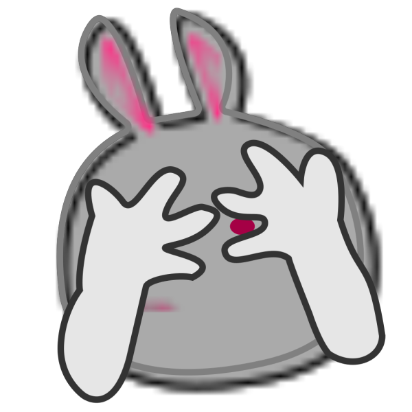 Shy Rabbit PNG Clip art