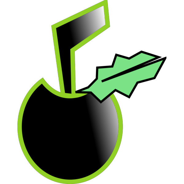 Black Apple-2 PNG Clip art