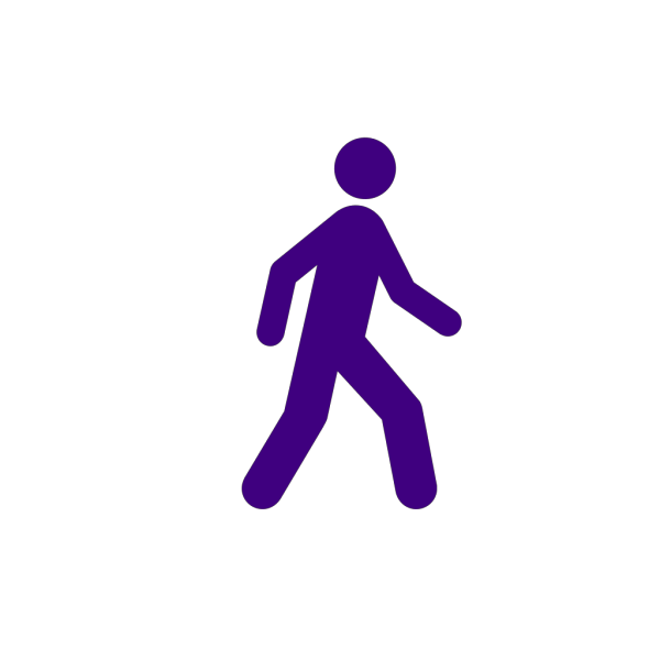 Walking Man Black PNG Clip art
