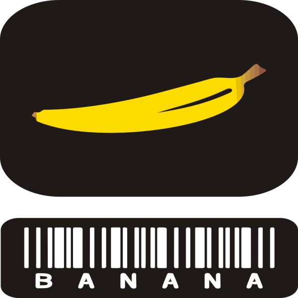 Banana Black PNG Clip art
