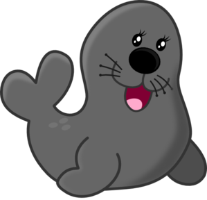 Gray Seal PNG Clip art