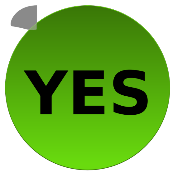 Yes Button PNG Clip art
