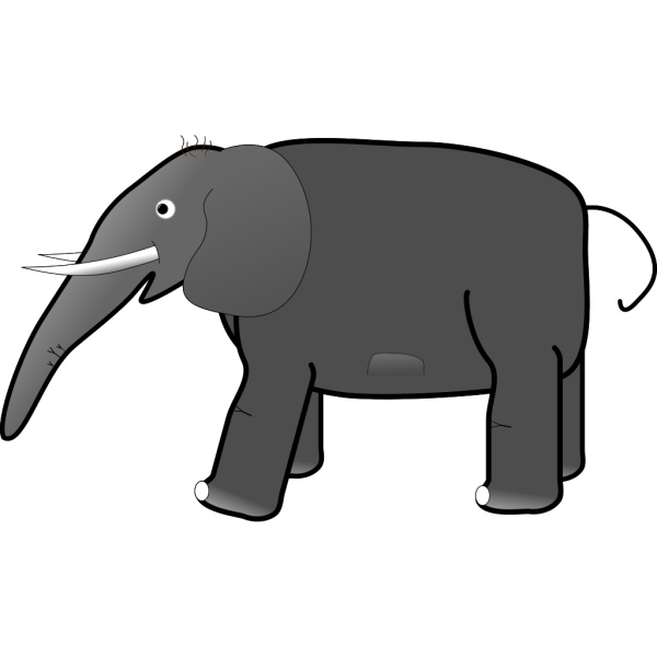 Elephant Silhouette Black PNG Clip art