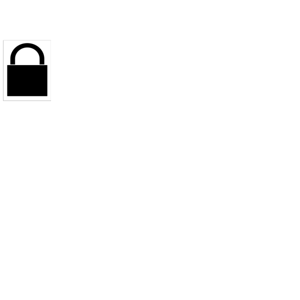 Padlock On White PNG images