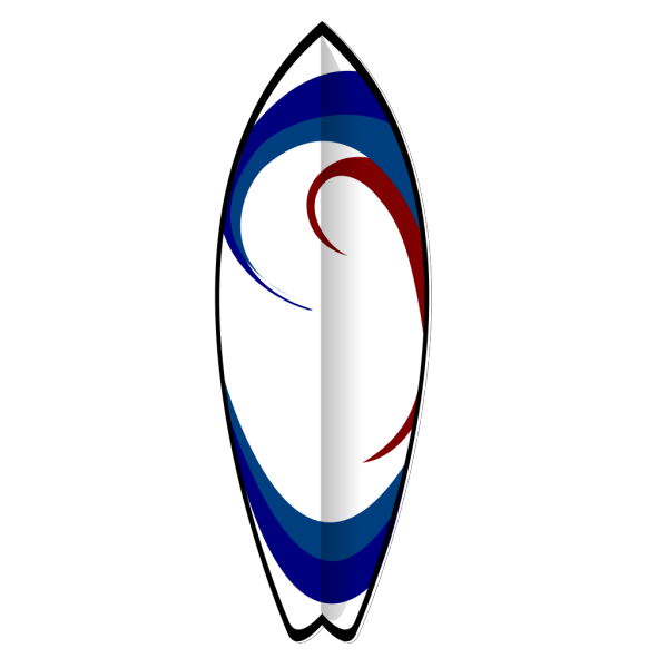 Surfboard+candle Black PNG Clip art