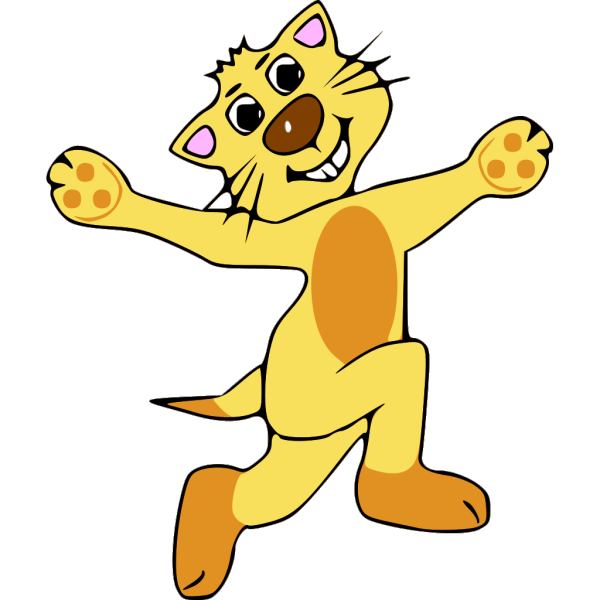 Skipping Cat PNG images