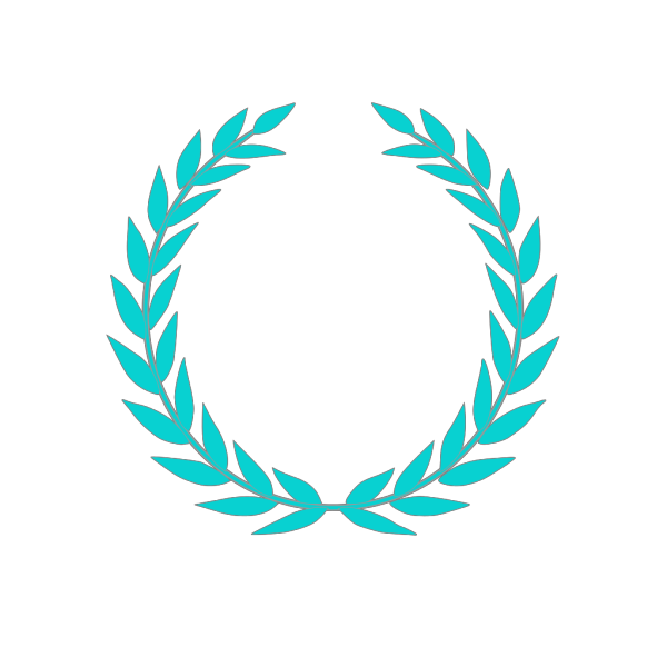 Blue Olive Wreath PNG Clip art