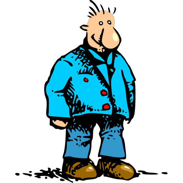 Man Standing Cartoon PNG Clip art