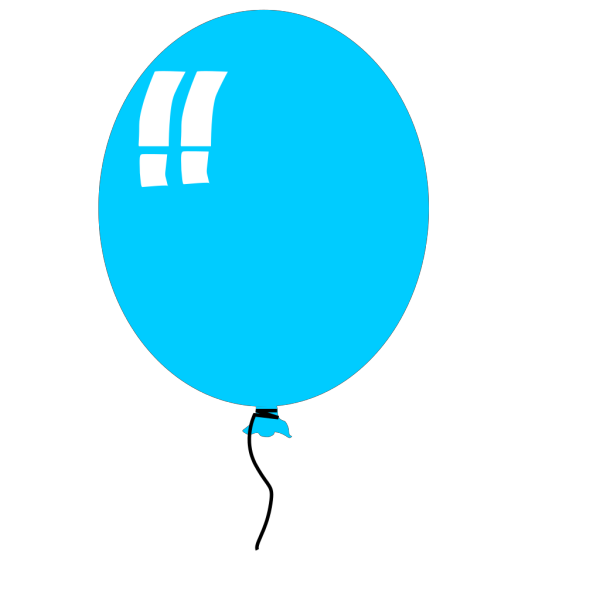 Helium Blue Balloon PNG images