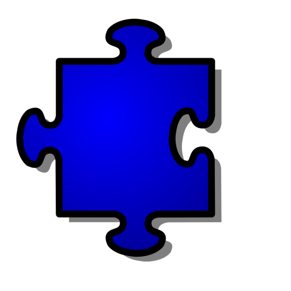 Jigsaw Blue Puzzle Piece PNG Clip art