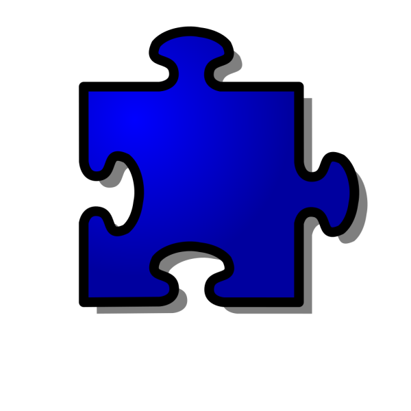 Jigsaw Blue Puzzle Piece PNG Clip art
