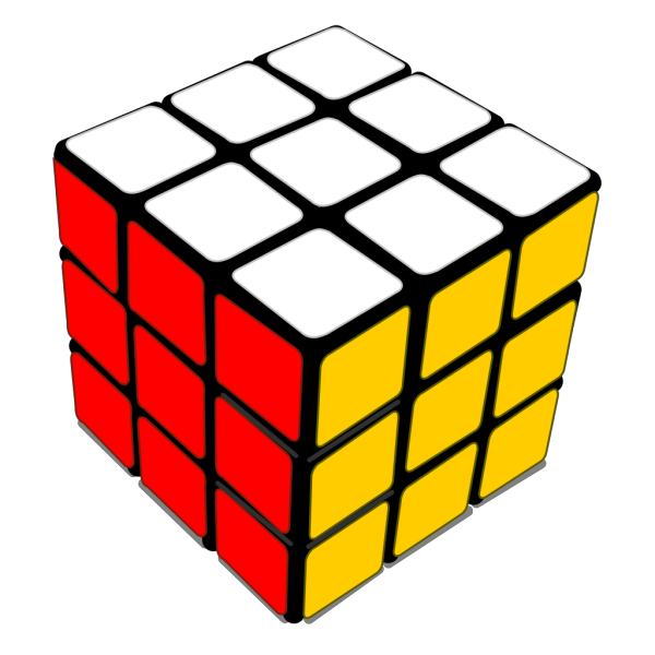 Rubik Cube Game PNG Clip art