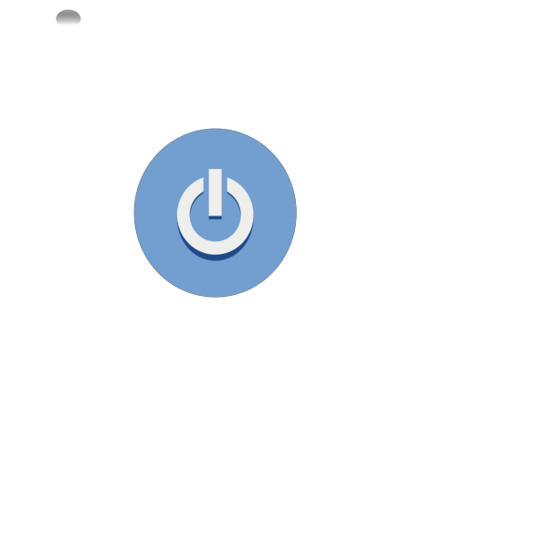 Blue Power Button PNG Clip art