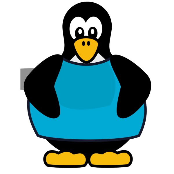 Penguin With A Shirt PNG Clip art