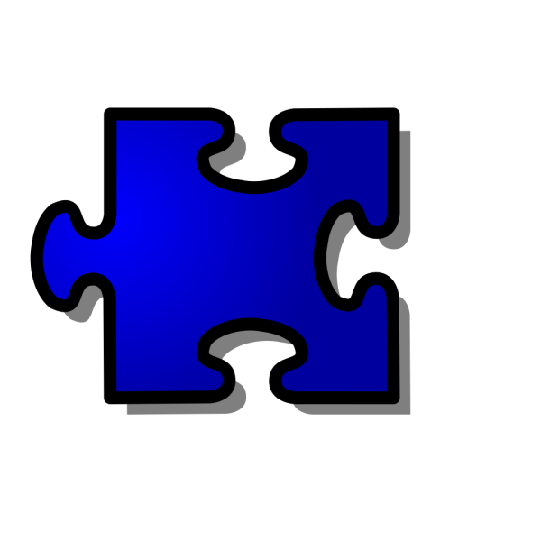 Blue Jigsaw Puzzle Piece PNG Clip art