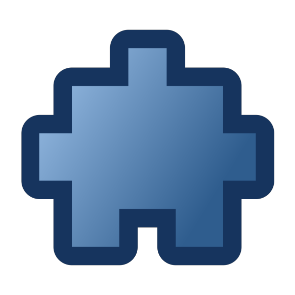 Blue Jigsaw Piece PNG Clip art