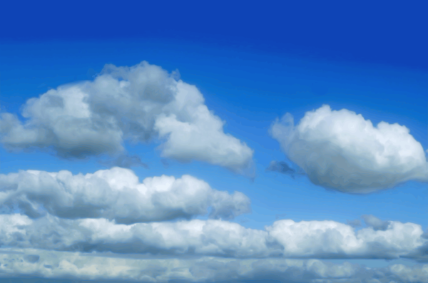 Blue Clouds Art Background PNG clipart