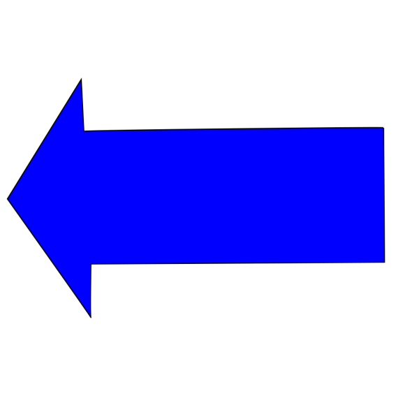 Blue Left Arrow PNG Clip art
