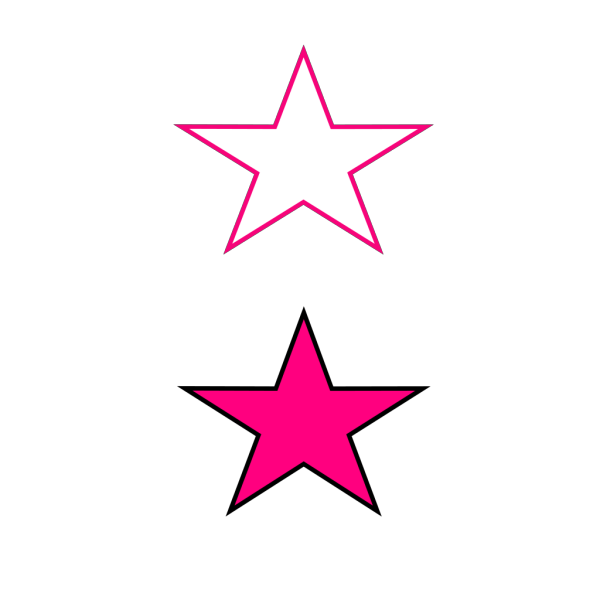 Stars Simple PNG Clip art