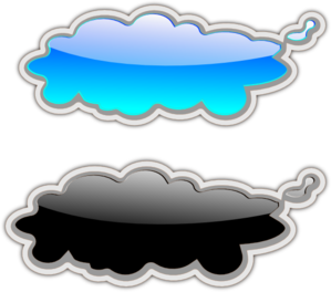 Glossy Clouds PNG Clip art