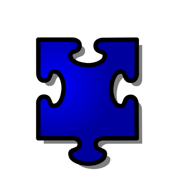 Blue Jigsaw Piece PNG images