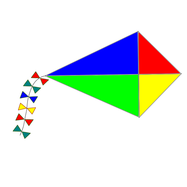Rainbow Kite PNG Clip art