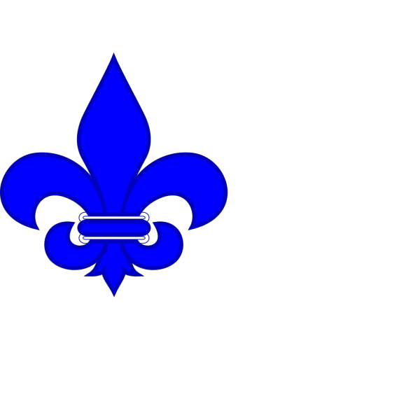 Royal Blue Fleur De Lis PNG Clip art