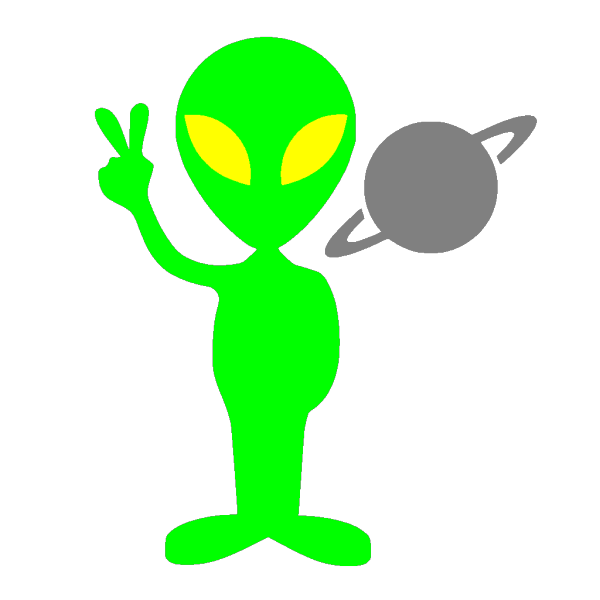 Happy Alien PNG Clip art