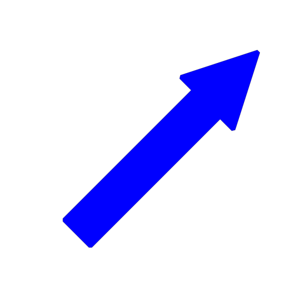 Blue Arrow Right Down PNG Clip art