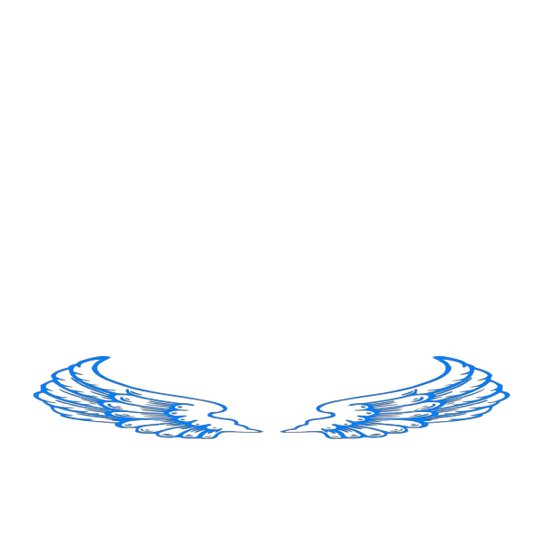 Blue Angel Wings PNG Clip art