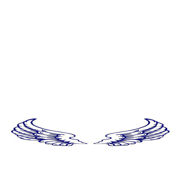Dark Blue Angel Wings PNG Clip art