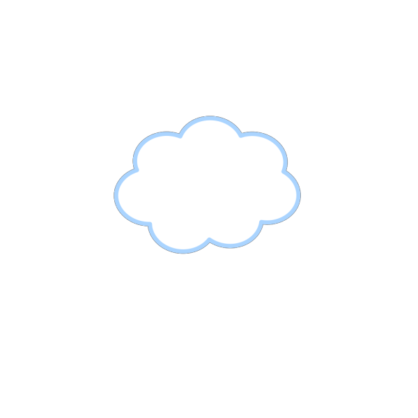 Blue Cloud PNG Clip art