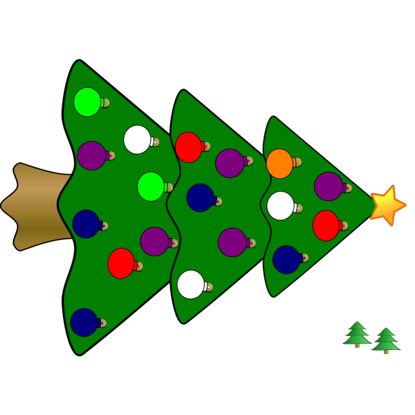 Decorated Christmas Tree PNG images