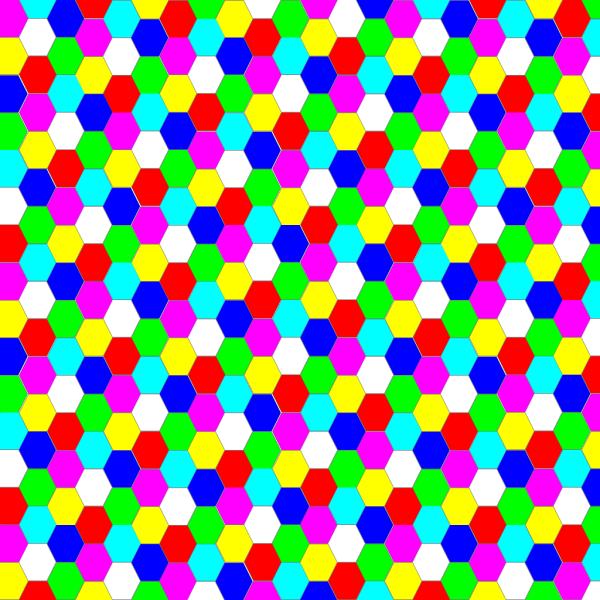 Colorful Hexagon PNG Clip art
